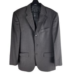 Missoni Cerruit 1881 VIrgin Wool Three Button BLazer Dark Gray SIze 40R